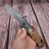 Gray Steel Folding Knife