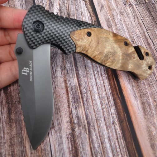 Gray Steel Folding Knife - Image 5