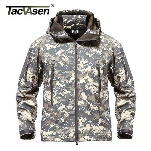 Camouflage Waterproof Soft Shell Windbreaker - Image 2