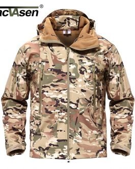 Camouflage Waterproof Soft Shell Windbreaker