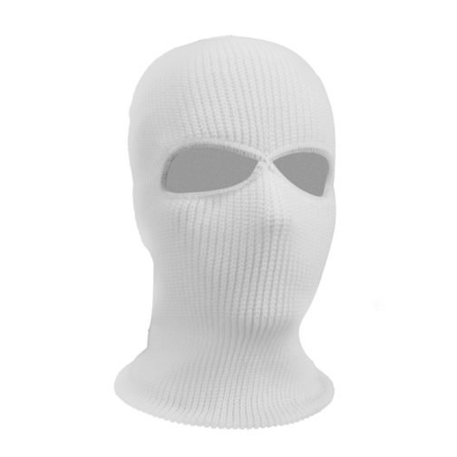 2 Hole Full Face Cover Mask Balaclava Knit Hat Tactical CS Winter Ski Cycling Mask Beanie 1